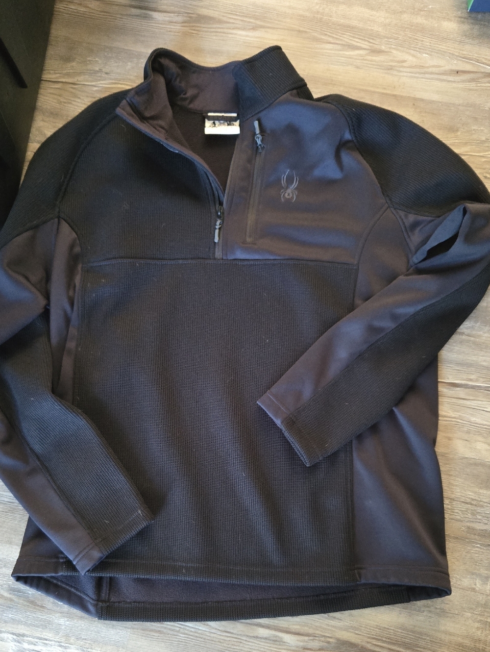 Spyder Men’s Black Half-Zip Performance Pullover